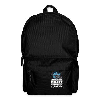 Cool Helicopter Pilot - Sac à dos - noir - Devant