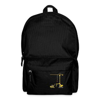 Excavator excavator shirt construction site professions gift building - Backpack - black - Front