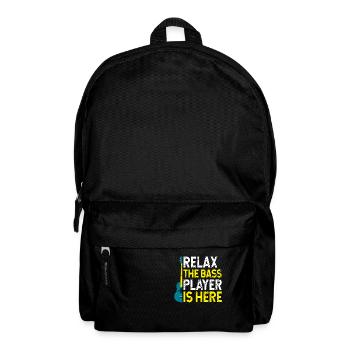 Bass Gitarrist Bassist Bass Spieler - Rucksack - Schwarz - Vorne
