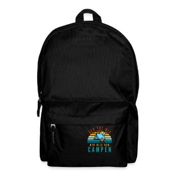 Camping Zelt Zelten Zelter - Rucksack - Schwarz - Vorne