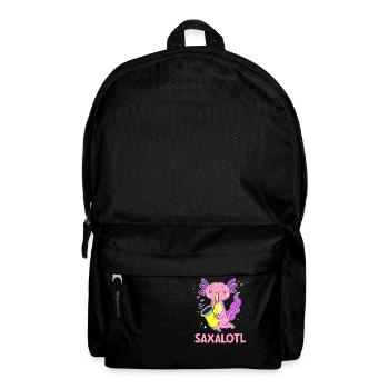 Cute Axolotl Kawaii Saxalotl - Sac à dos - noir - Devant
