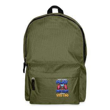 Gamer Videospiele Spurch Gaming Lustig Geschenk - Rucksack - Olivgrün - Vorne