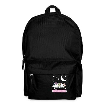 Unicorn sleep shirt pajamas pajamas - Backpack - black - Front