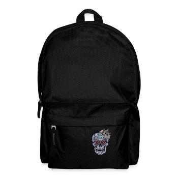 Mexikanischer Schädel - Rucksack - Schwarz - Vorne