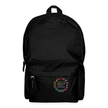 Embrace Chaos Alan Watts Inspirational Quote - Backpack - black - Front