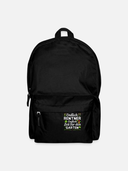 Rentner Geschenk Ruhestand Pension Rente Garten - Rucksack - Schwarz