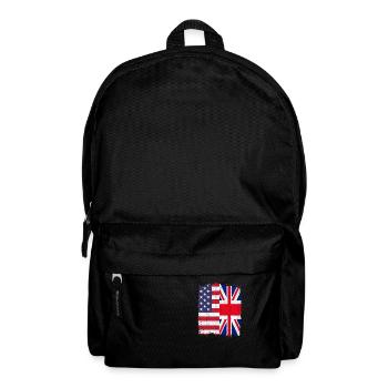 ROYAUME-UNI ÉTATS-UNIS Drapeau - Sac à dos - noir - Devant