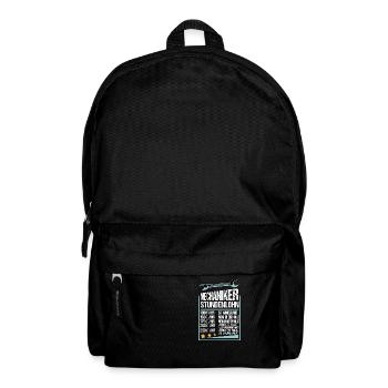 KFZ Auto Mechaniker Beruf Lustig Spruch Geschenk - Rucksack - Schwarz - Vorne