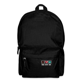 vétérinaire animaux sauver médecin aide professionnel chien chat - Sac à dos - noir - Devant