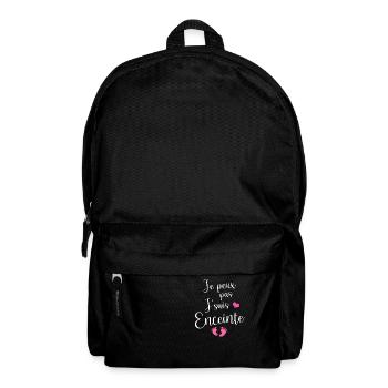 J'peux Pas Je Suis Enceinte Grossesse Future Maman - Sac à dos - noir - Devant