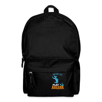 Mädchenfussball Damenfußball Frau Sport - Rucksack - Schwarz - Vorne