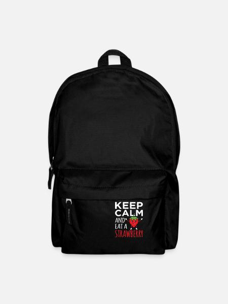 Erdbeere - Rucksack - Schwarz