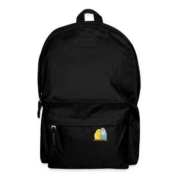Budgerigar I Parakeet Bird Budgie Motif for - Backpack - black - Front