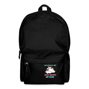 Unicorn Only Crazy Here Unicorn Panda - Rucksack - Schwarz - Vorne