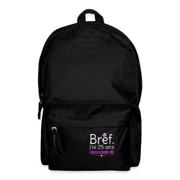 Cadeau d'anniversaire femme 50 ans - Sac à dos - noir - Devant