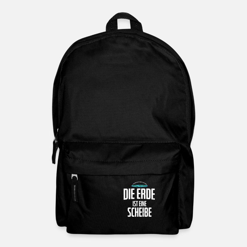 Flat Earth Flache Erde Anhänger Flat Earthler - Rucksack - Schwarz
