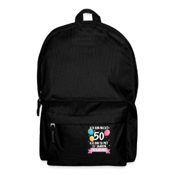 50 Jahre alt 50 Jährige 50 Jähriger 50. Geburtstag - Rucksack - Schwarz - Vorne