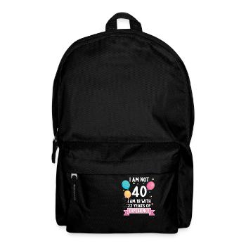 40 years old 40 year old 40 year old 40th birthday - Backpack - black - Front