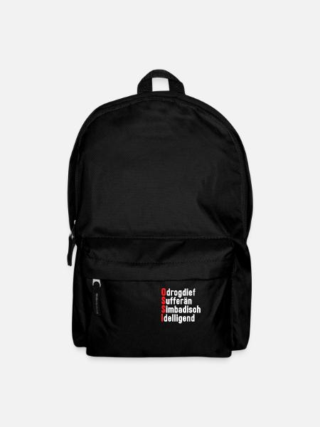 DDR Ostdeutschland witziger lustiger Ossi - Rucksack - Schwarz