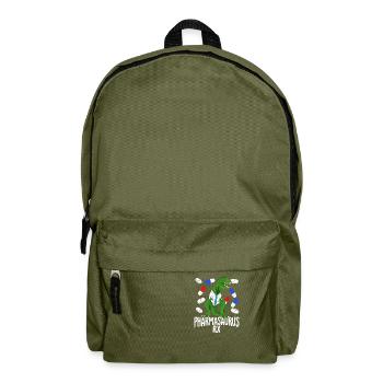 Pharmacy T-Rex Pharmacy Pharmacist Gift - Backpack - olive green - Front