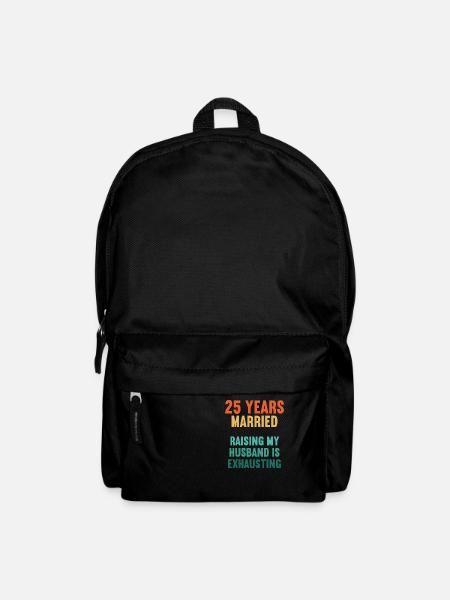 25 Jahre verheiratet lustig 25. Hochzeitstag - Rucksack - Schwarz