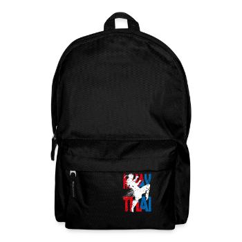 Muay Thai Kickboxen Kampfsport Teakwondo - Rucksack - Schwarz - Vorne