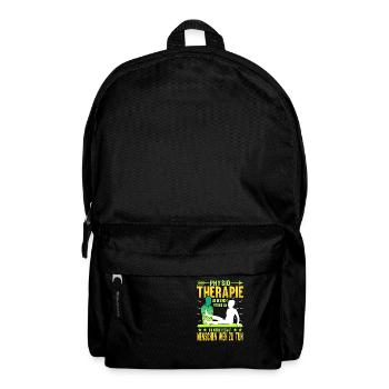 Physiotherapie leg dich nicht mit mir an ich werde - Rucksack - Schwarz - Vorne