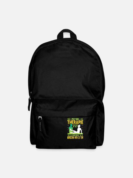 Physiotherapie leg dich nicht mit mir an ich werde - Rucksack - Schwarz