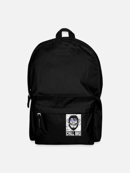 Chill Bro - Cooler Affe mit Sonnebrille Geschenkid - Rucksack - Schwarz