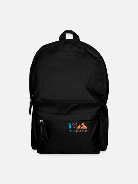 Tiere Haustiere Liebe - Rucksack - Schwarz