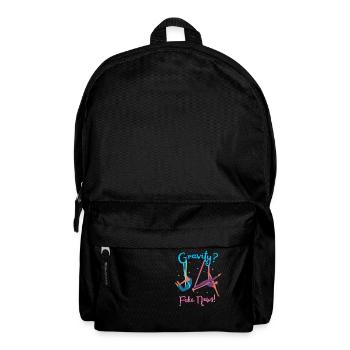 Funny Aerialist Cartoon Art - Backpack - black - Front