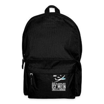Segelflieger Segelfliegen Flugplatz - Rucksack - Schwarz - Vorne