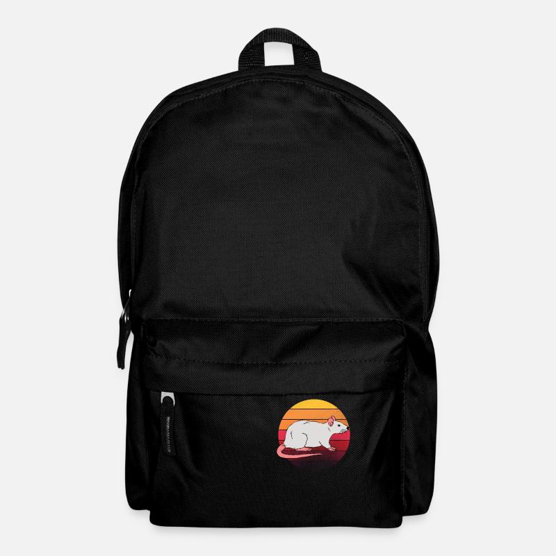 Rat Owner Retro Rat - Backpack - black