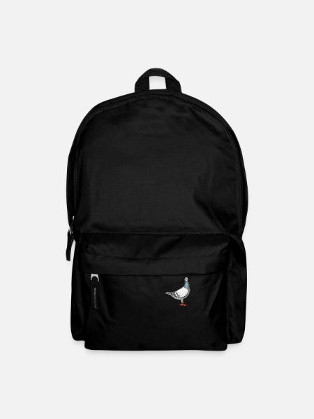 Taube I Vogel Brieftaube Motiv für Taubenzüchter - Rucksack - Schwarz