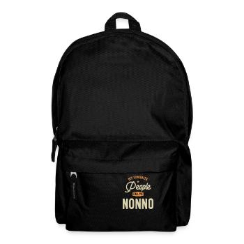 Mes gens préférés m’appellent Nonno Drôle papa grand-père - Sac à dos - noir - Devant