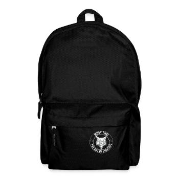 Muay Thai Wolf Logo - Rucksack - Schwarz - Vorne