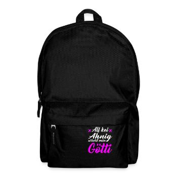 Gotti Götti Schweiz Geschenk zu Weihnachten - Rucksack - Schwarz - Vorne