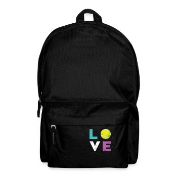 Retro Love Tennis | Tennis - Rucksack - Schwarz - Vorne