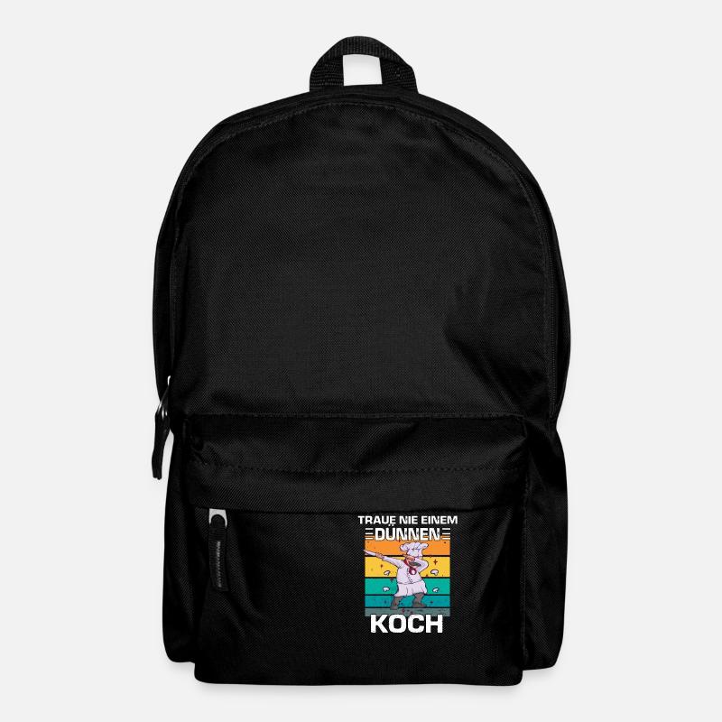 Cooles Vintage Koch Chefkoch Kochen Hobbykoch - Rucksack - Schwarz