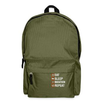 Funny Marathon Bday Gift - Rucksack - Olivgrün - Vorne