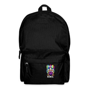 Kegel König Kegeln - Rucksack - Schwarz - Vorne