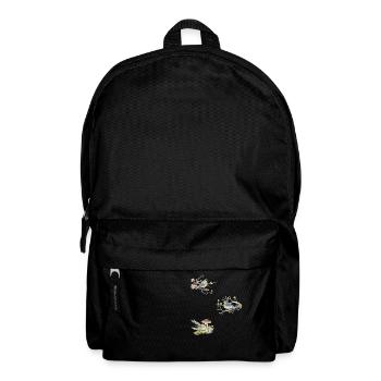 Couple aimant le dessin à l’aquarelle - Sac à dos - noir - Devant