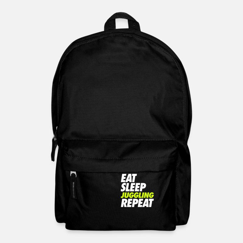 Manger dormir Jongler Répéter - Sac à dos - noir