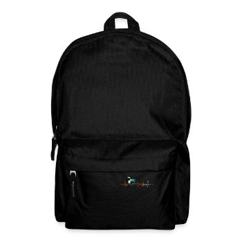 Vintage Heartbeat Drums - Backpack - black - Front