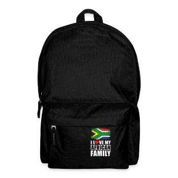 Südafrika Familie - Rucksack - Schwarz - Vorne