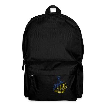 Ukraine Middle Finger - Backpack - black - Front