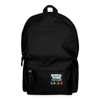 Définition du travail social Fier - Sac à dos - noir - Devant