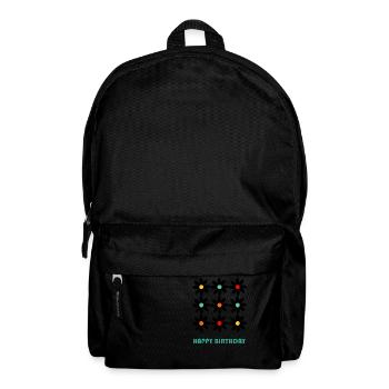 BIRTHDAY. HAPPY BIRTHDAY. HAPPY BIRTHDAY. - Backpack - black - Front