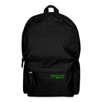 PEACE - with the A as a peace symbol Peace sign - Backpack - black - Front