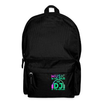 DJ Music Techno Dance Party Gift - Backpack - black - Front